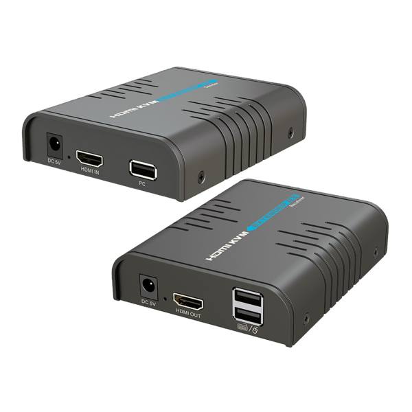 توسعه دهنده کی وی ام HDMI لنکنگ مدل Lenkeng HDMI Extender LKV373KVM-RX