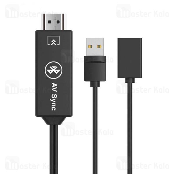 کابل و دانگل بلوتوث HDMI اونتن مدل USB(Female) to HDMI with bluetooth cable OTN-75003