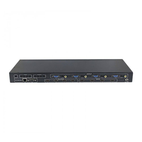 ماتریکس 4 در 4 HDMI بدون وقفه با ورودی HDMI/AV/VGA فرانت مدل Faranet 4x4 Hdmi Seamless Switching Matrix FN-W404