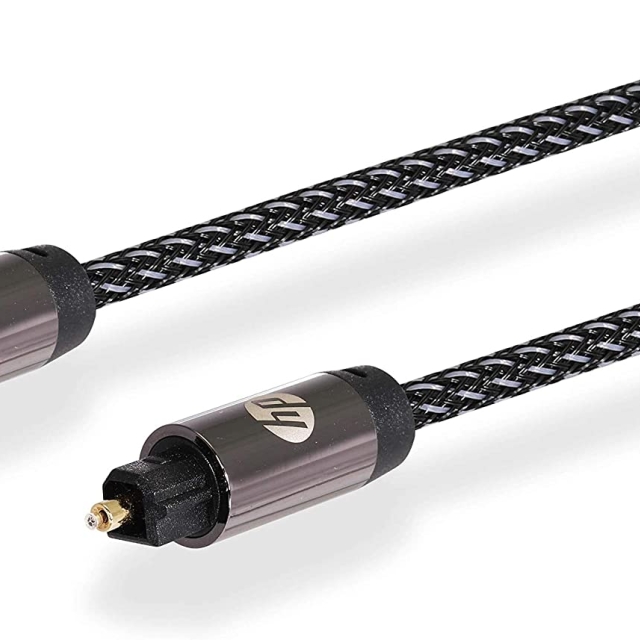 کابل فیبر نوری Toslink به طول 1.5 متر TOSLink Fiber Optic Cable1.5-Meters HP