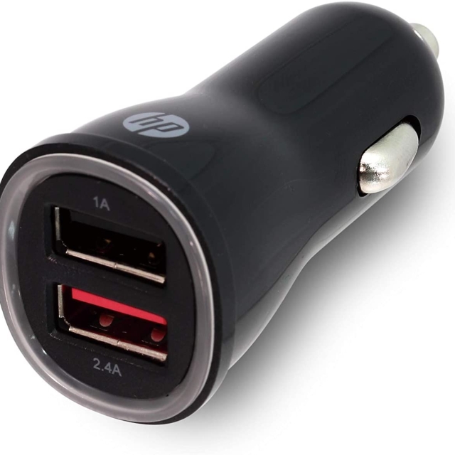 شارژر فندکی ماشین CAR CHARGER DUAL USB-A HP DUAL USB-A 3.4A