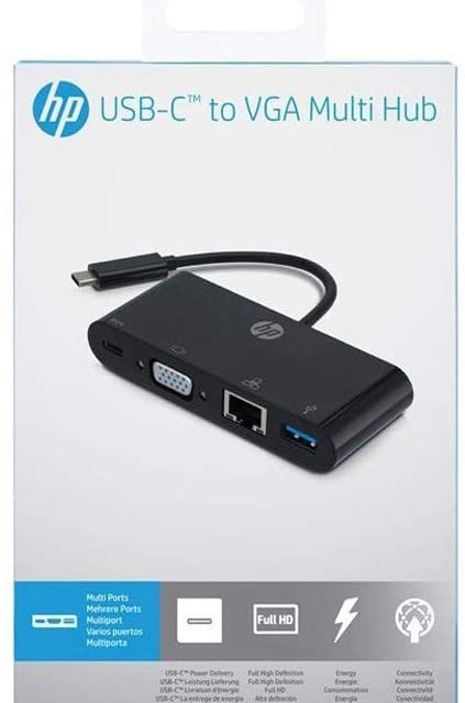 آداپتور تبدیل  USB C به HP  VGA MULTI HUB