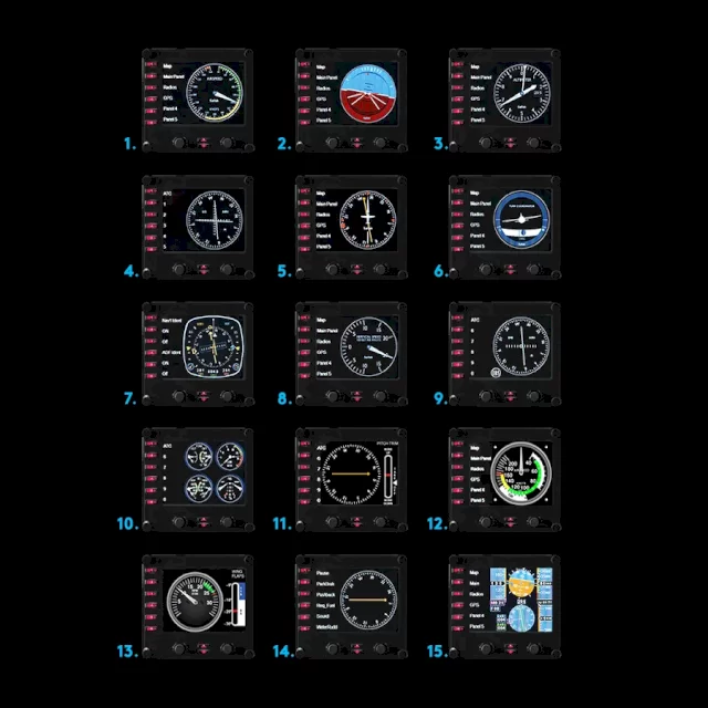 شبیه سازی حرفه ای ال سی دی کنترل PROFESSIONAL SIMULATION LCD MULTI-INSTRUMENT CONTROLLER LOGITECH