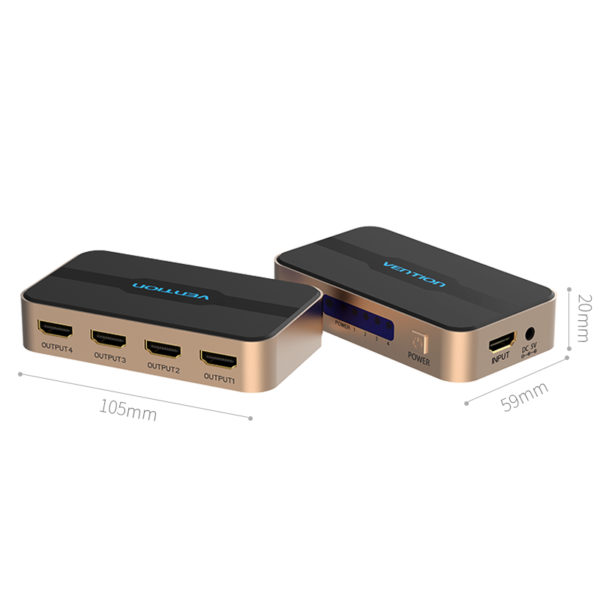 سوئیچ 4 پورتی vention hdmi مدل ACCG0