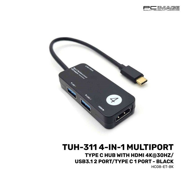 تبدیل Type-c به HDMI و USB-3 آی ای تاپ مدل IETOP Adapter Type C To HDMI, USB3 TUH-311