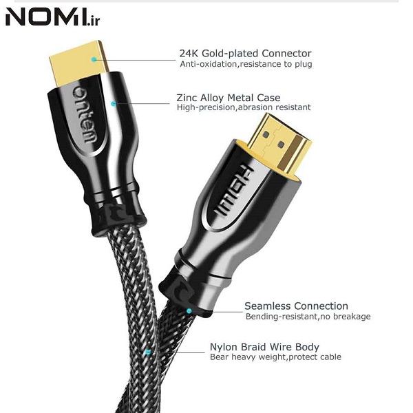 کابل HDMI ورژن 2.0 اونتن با طول 5 متر مدل ONTEN HDMI 4K Cable 5m OTN-8308
