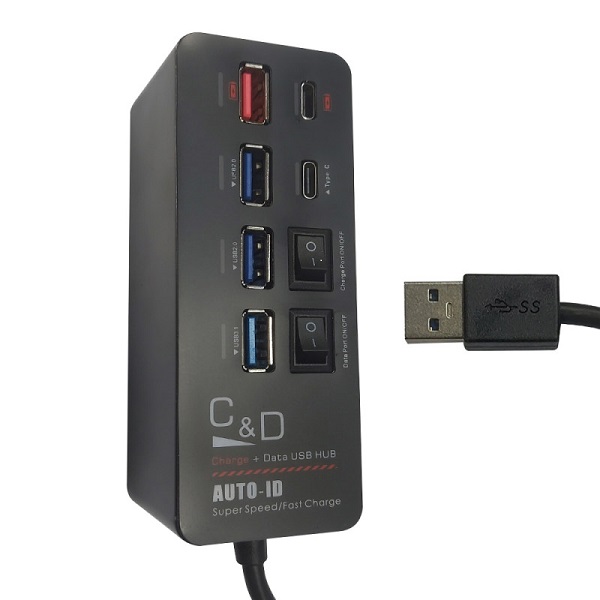 هاب 6 پورت آی ای تاپ مدل IETOP 6Port Hub UQ-325A