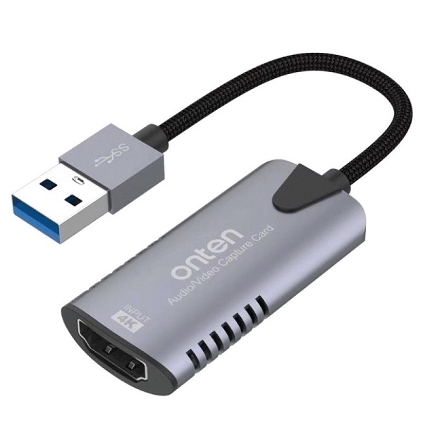کارت کپچر تصویر و صدا اونتن مدل ONTEN USB to HDMI – 4K Audio Video Capture Card OTN-US323