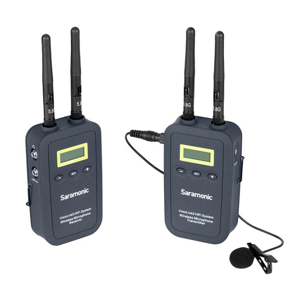 میکروفن بی‌ سیم سارامونیک مدل (Saramonic VmicLink5 HiFi System (RX5+TX5