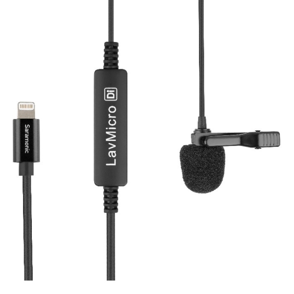 میکروفون یقه ای لایتنینگ سارامونیک مدل Saramonic Lavalier Microphone LavMicro DI