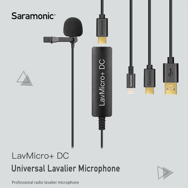 میکروفون یقه ای موبایل سارامونیک مدل Saramonic Lavalier Microphone LavMicro+ DC
