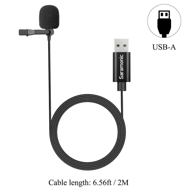 میکروفون یقه ای USB سارامونیک مدل Saramonic USB Lavalier Microphone SR-Ulm10L