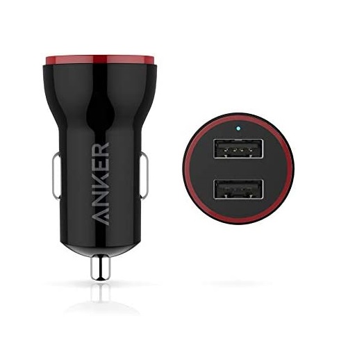شارژر فندکی دو پورت انکر مدل Anker Car Charger A2308011