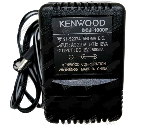 آداپتور ترانسی 12 ولت 500 میلی آمپر Kenwood Adapter 12V 500mA