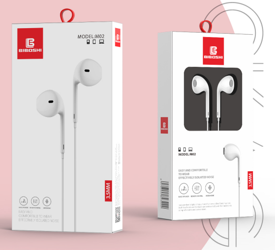 هندزفری باسیم بیبوشی مدل BIBOSHI Wired Hadnsfree M02