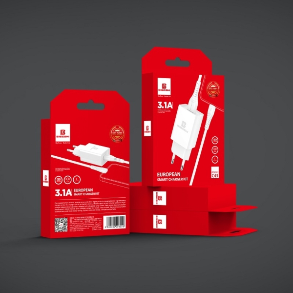 شارژر دیواری 3.1 آمپر بیبوشی مدل Biboshi 3.1A USB Wall Charger C43