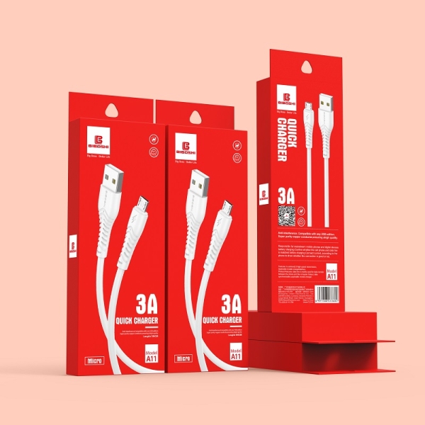 کابل تبدیل USB به USB-C بیبوشی مدل A11 طول 1 متر