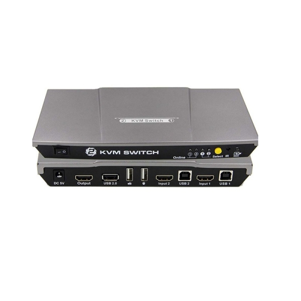 کی وی ام سوئیچ 2 پورت HDMI لایمستون مدل LimeStone LS-HK21