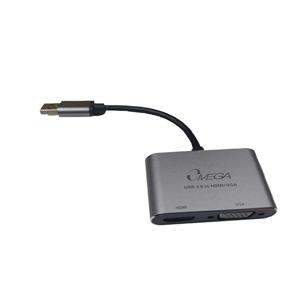 تبدیل USB3.0 به HDMI و VGA امگا مدل OM-DYC41
