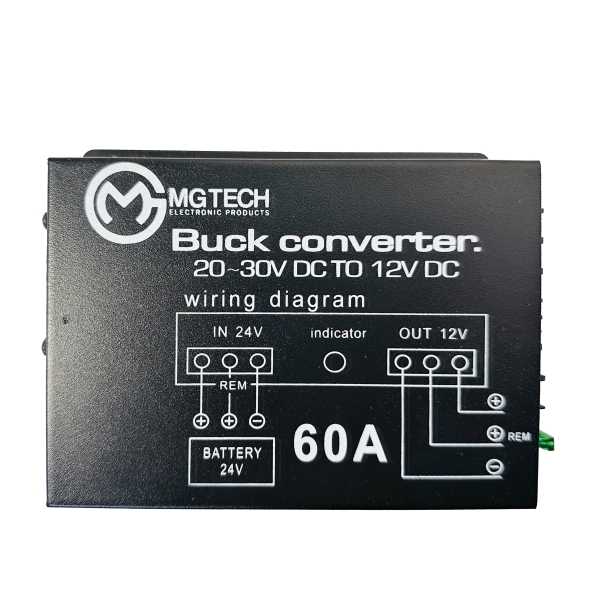 مبدل برق ام جی تک 24V TO 12V MGTECH 60A