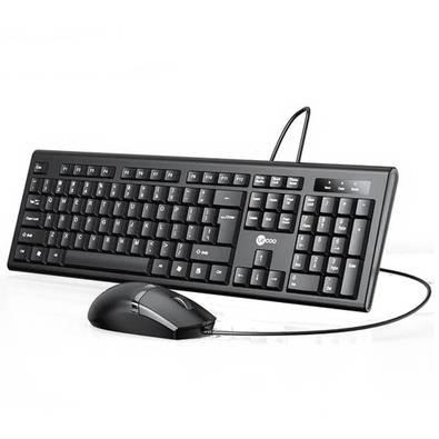 کیبورد لنوو مدل Wired keyboard mouse Lecoo-CM102