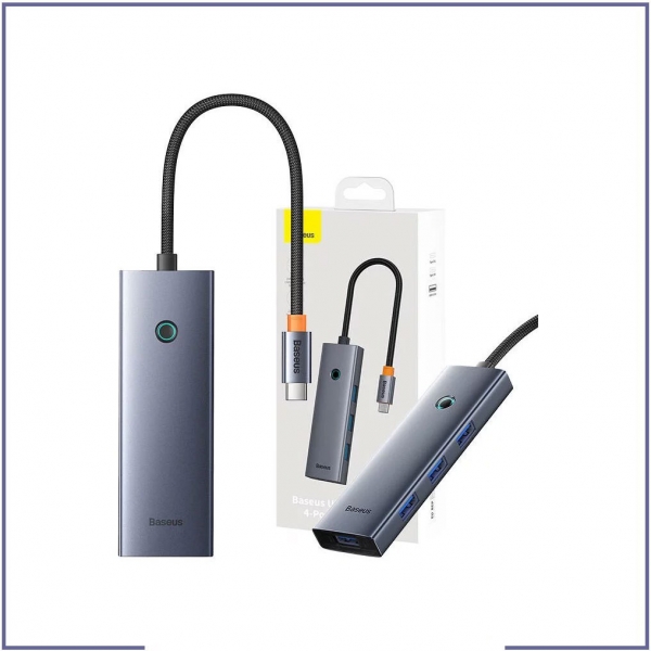 هاب 4 پورت تایپ سی بیسوس مدل BS-OH108 UltraJoy B0005280A813-03