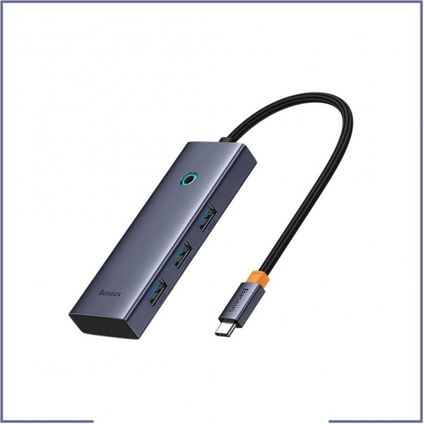 هاب پنج پورت باسئوس مدل Baseus UltraJoy 5-Port HUB C-A3.0*3 + HDMI4K*1+ PD*1 B00052809813-00