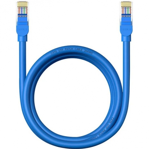 کابل‌ شبکه بیسوس نیم متری مدل High Speed CAT6 Gigabit Ethernet Cable 0.5m B00061802813-00