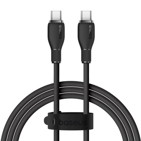 کابل شارژ سریع و انتقال داده تایپ سی باسئوس Baseus Pudding Fast Charging Cable C-C 100W 1.2m
