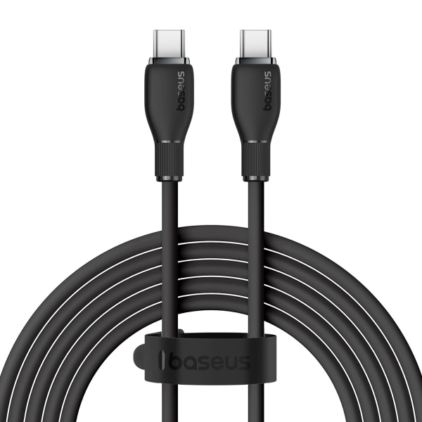 کابل شارژ سریع و انتقال داده باسئوس Baseus Pudding Fast Charging Cable   A-C 100W 1.2m zip