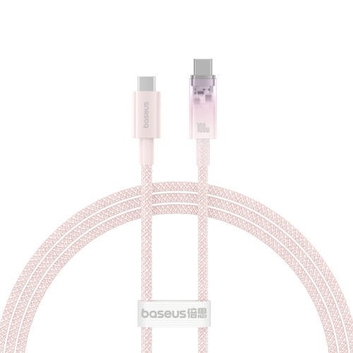 کابل شارژ سریع و انتقال داده باسئوس  Baseus Explorer Series Fast Charging Cable with Smart Temperature Control Type-C to Type-C 100W 1m