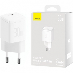 آداپتور شارژر فست شارژ بیسوس مدل Baseus Cube Pro Fast Charger 1C 30W CCXF000302
