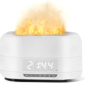 flame aromatherapy machine time alarm clock wireless speaker 400ml humidifier large capacity flame aroma diffuser.jpg