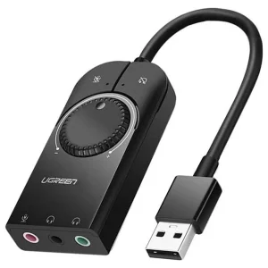 کارت صدا یوگرین مدل    UGREEN USB Sound Card CM129-40964