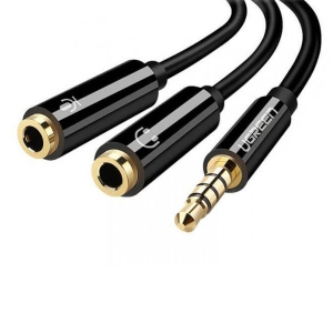 کابل تبدیل 1 به 2 صدا 3.5 میلی متری یوگرین مدل AV141 کد 30619 3.5mm Male To Dual 3.5mm Female Headset Splitter