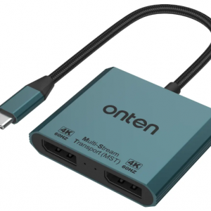 تبدیل USB-C به Dual DP اونتن مدل Onten USB-C to Dual DP adapter OTN-UC915