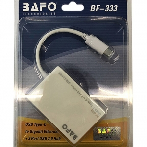 مبدل Type-c به Ethernet/USB 3.0 بافو مدل BF-333