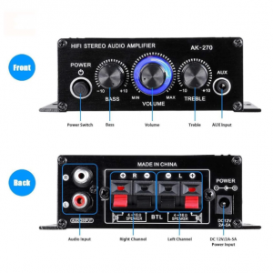 آمپلی فایر خانگی و خودرو مدل Home and Car Amplifier AK270