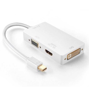 مبدل Mini DisplayPort به DVI و HDMI و VGA مدل 4K