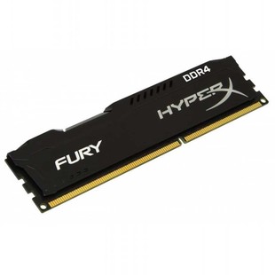 رم دسکتاپ DDR4 تک کاناله 3200 مگاهرتز CL18 کینگستون مدل HyperX Fury Black ظرفیت 16 گیگابایت