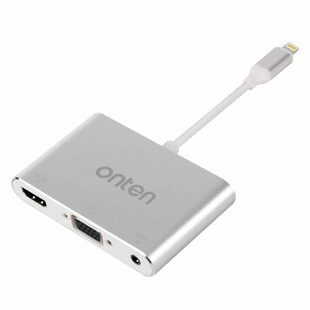 تبدیل لایتنینگ به HDMI / VGA/ AV اونتن مدل ONT-7585C