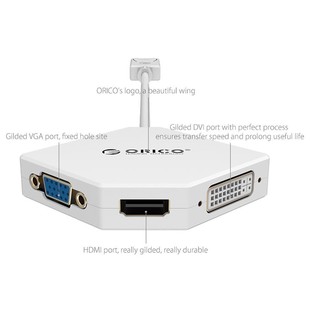 مبدل Display Port به HDMI/VGA/DVI اوریکو مدل DPT-HDV3