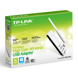 TP-LINK TL-WN722N 150Mbps High Gain Wireless USB Adapter &#8211; کارت شبکه USB و بی‌سیم تی پی-لینک مدل TL-WN722N