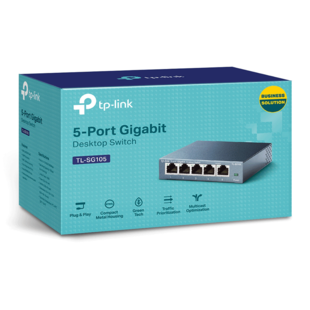 TP-Link TL-SG105 5-Port Gigabit Desktop Switch &#8211; سوییچ گیگابیتی 5 پورت دسکتاپ تی پی-لینک مدل TL-SG105