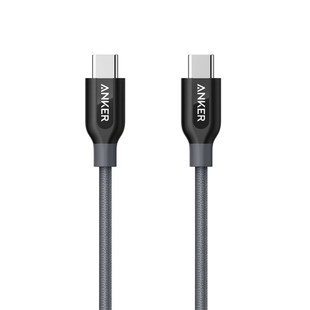 کابل تبدیل USB-C به USB-C 2.0 انکر مدل +A8187 PowerLine طول 0.9 متر