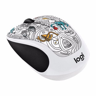 ماوس بی‌سیم لاجیتک M238 Doodle مدل Techie White