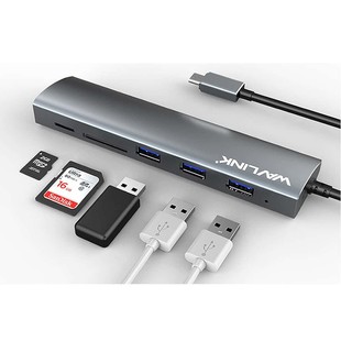 Wavlink WL-UH3047RC USB to USB3.0 Hub and microSD , SD Ram Reader 1