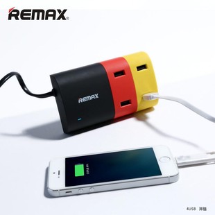 هاب شارژر 4 پورت ریمکس با شدت جریان خروجی 6.2A