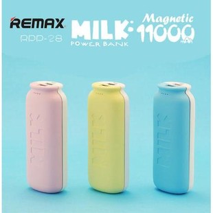 پاور بانک ريمکس مدل MILK SERIES *2 با ظرفيت 5500 ميلی آمپر ساعت