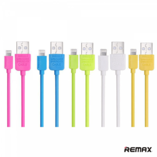 کابل لایتنینگ آیفون ریمکس مدل COLOURFUL